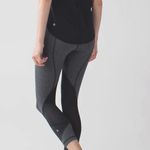 Lululemon  Pace Rival Crop Giant Herringbone Heathered Black Size 4 Photo 2