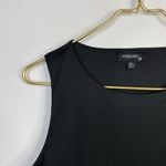 Originality High Neck Double Layer Rib Tank Ribbed Jersey Cropped Top XL New Black Photo 2
