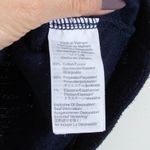 J.Crew Womens Navy Textured Scalloped Neck Sleeveless Shell Top Size S Career Photo 4