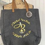 Personalized Letter B Sunflower Tote Bag 15 1/2” X 15 1/2” Photo 0