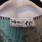 Vintage We Be Bop Patchwork Stitch Button Front Tie Back V Photo 6