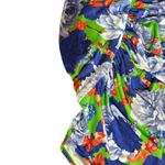 ZARA NEW  Blue Green Floral Asymmetrical One Shoulder Bloggers Fave Bodysuit Sz M Photo 6