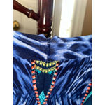 Cache Women's Dress, Blue Multi, Size 10 Photo 4