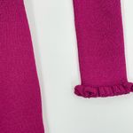 For Love & Lemons  Hot Pink Long Sleeve Cut Out Midi‎ Baddie Sparkle Dress XS Photo 2