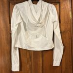 Free People Movement  White Cropped Zip-Up Hoodie, Medium NWOT Photo 6