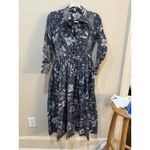 Hunter Bell RTR  Hattie‎ Dress White/Blue Floral Print Size XS  MIDI long sleeve Photo 1