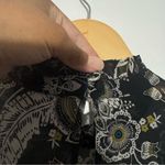 Bailey 44 Viola Floral Ruffle Chiffon Minidress Black Multi Size 6 Photo 4