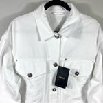 Versace  Barocco Sea Oversize Denim Jacket White 42 IT La Vacanza 2024 Medusa NWT Photo 7