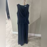 Antonio Melani  Navy Sleeveless Peplum Wide-Leg Jumpsuit – Women’s Size 6 Photo 5