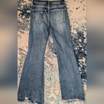 Risen Jeans RDP5537 Distressed High Rise Flare Denim • Medium Wash • Size 5/27 Blue Photo 14