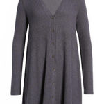 Lulus Sweet Comfort Long Sleeve Swing Sweater Dress Heather Navy XS Photo 0