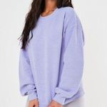 Lilac Washed Oversized Crewneck Purple Size L Photo 0