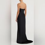 NWOT Significant Other Lucile Strapless Satin Gown with Train Sz 6 Black Photo 1