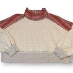 We The Free At The Lodge Sweater Oversized Cropped Top Size Medium Photo 0