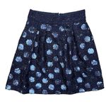 Eva Franco Anthropologie Women's Navy Blue Sequin Polka Dot Tweed Mini Skirt 2 Photo 1