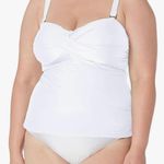 Catalina Women's Twist Front Bandeau Tankini Top Photo 0