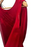 IvaNova Mini Backless Dress W/Rhinestones and Long Dramatic Sheer Sleeve Red 4 Photo 6