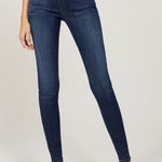 3x1 • W2 Mid Rise Skinny Jeans Nobu medium wash frayed raw hem low rise Photo 0