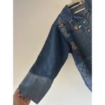 Vintage Keren Hart Quilted Patchwork Denim Jacket Size XL Cotton Fall Cottage Blue Photo 9