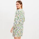 Loft Floral Linen-Blend Long Sleeve Shift Dress Sz.0 NWT Photo 1