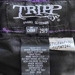 Tripp NYC Dark Street Lolita Gothic Lace Corset Pants Black Purple 29 NWT Photo 9
