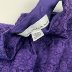 Fourteenth Place  Womens Lace Top Purple Size M Sleeveless Crew Neck Pullover Photo 4