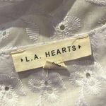 LA Hearts White Eyelet Wrap Top Size Medium NWOT Photo 5