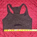 Peloton Sports Bra Womens Medium Brown Heathered Workout Gym Athletic Racer Back Photo 1