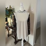 Lilipad Medium Long Cream Hoodie Sweater Animal Print Pre Photo 1