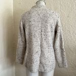 Madewell Donegal Northfield Mock Neck Sweater Snow Bunny Ivory Marl Wool Blend Photo 6