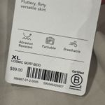 Athleta  Cosmic Skirt Womens XL Knee Length Modest Athletic Beige Pockets NEW Photo 2