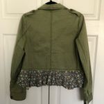 We The Free  People Olive Green and Floral Sargent Jacket Size XS Photo 7