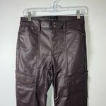 White House | Black Market Brown Leather Pants Photo 2