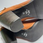 Lilimill Leather Mid Calf Heeled Cognac Boots 36 Size 5.5 Photo 9