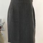 Marisa Minicucci Herringbone Pinstriped Wool Skirt 10 Photo 1