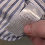 Everlane  blue striped PJ top size medium Photo 5