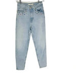 Levi's Levi’s Y2K Jewel Studded High Waisted Mom Jeans Light Wash Denim Size 24 Photo 5