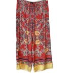 JM Collection  Women's Floral Wide Leg Bohemian Palazzo Pull On Boho Red Medium‎ Photo 1