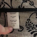 CAbi Black & White Paisley Blazer Single Button Womens 4 Cropped Fitted Jacket Photo 2