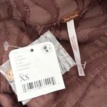 Free People NWT Can’t Stop Dreaming Mocha Mousse Button Up Patterned Tunic Top Photo 2