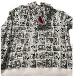 Disney Parks Full Zip Hoodie Minnie Mouse Whoosh So Sweet Comic Strip Cartoon L Photo 3