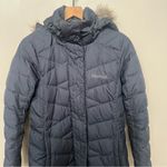 Marmot  Varma 700 Fill Down Quilted Hooded Parka Jacket Charcoal Gray Size Medium Photo 3