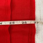 Azules USA Azules scoopneck cold shoulder Longsleeve blouse red sz S women Photo 4