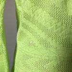 American Eagle  | Neon Green Lightweight Button Cardigan Sweater Photo 3