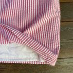 Crown & Ivy Seersucker Pink & White Sleeveless Ruffle Back Dress - Sz 6 ππ Photo 10