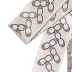 Coach NWT  Signature Silk Skinny Scarf Grey Birch Photo 2