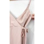 Show Me Your Mumu  Mariah Blush Pink Wrap Maxi Dress size XS Wedding Deep V Photo 3