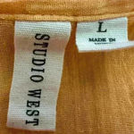 Studio West  Women's Gauge Smocked Ruffle Neck Top (297) Photo 7