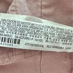 ZARA XXL linen blend embroidered Pink Wide-Leg Pants Photo 5