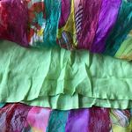 Sandy Brand Skirt XL NWT Artsy Festive Front Button Elastic Stretch ba… Photo 7